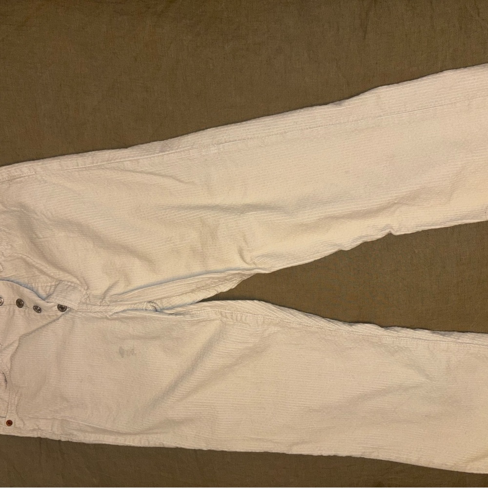 Levi's White Ankle Pants